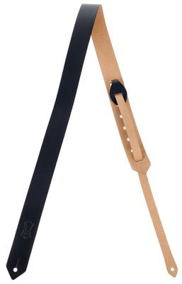 Levys Leather Strap 1,5" BK"