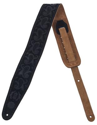 Levys Black Paisley Suede Strap 3""