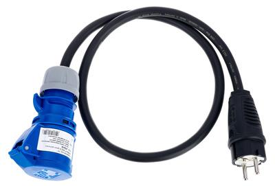 Stairville Adapt Eu Plug - CEE Blue 1,0m