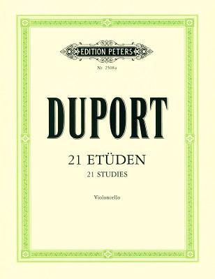 Edition Peters Duport 21 Etüden Cello