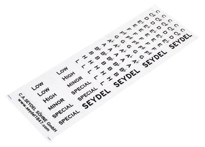 C.A. Seydel Söhne Key-Label-Set Blues black