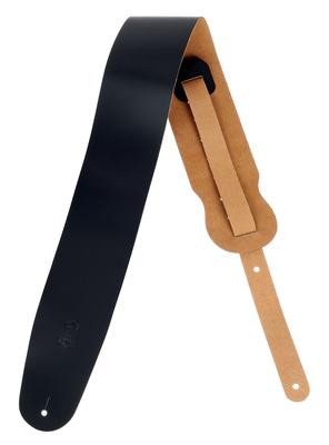 Levys Leather Strap 3,5" BK"
