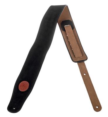 Levys Piped Suede Strap 2,5" BK"