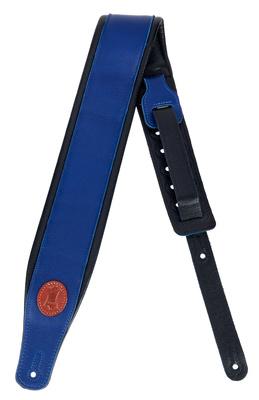 Levys Pad. Garm. Leather Strap 3"BLU"