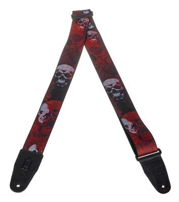 Levys Poly Print Strap 2" Skull"
