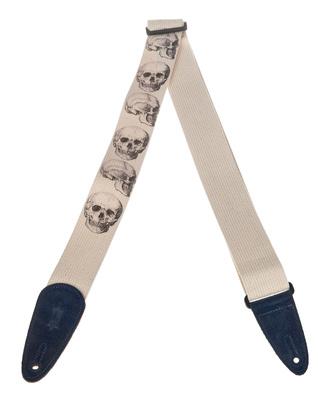 Levys Cotton Print Strap 2" Skull"