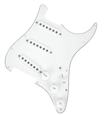 Mojotone 58 Q.Coil Hot Br. Pickguard WH