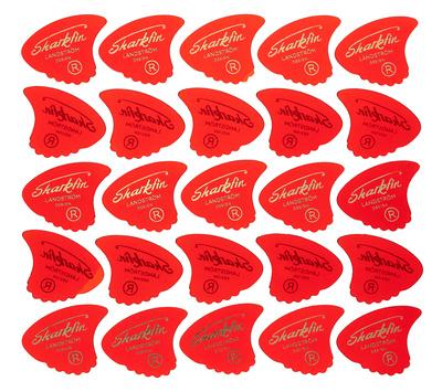 Sharkfin Pick Goldprint Soft Red 25