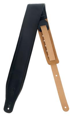 Levys Amped Leather 3" BK"