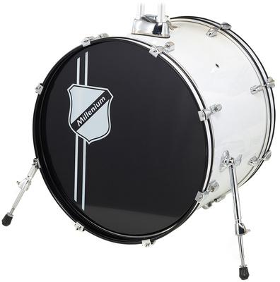 Millenium Focus 20"x16"" Bass Drum White"