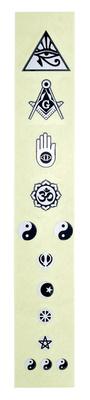 Jockomo Religion Symbols Fret Markers