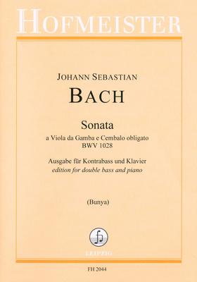 Friedrich Hofmeister Verlag Bach Sonata BWV1028 Kontrabass