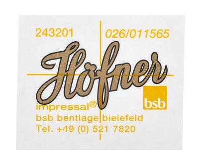 Höfner H65/41B Decal