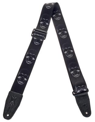 Levys Poly Strap 2" BK Skulls"