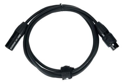 Stairville PDC3BK IP65 DMX Cable 2m 3pin