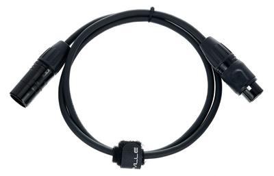 Stairville PDC5BK IP65 DMX Cable 1m 5pin