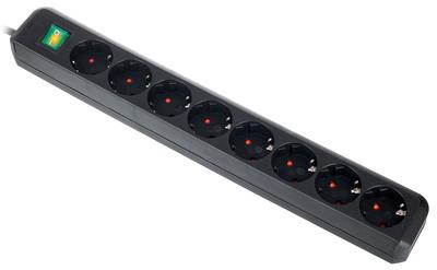 Brennenstuhl Eco-L 8 Way Split Sw 3m BK