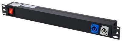 Showgear 19" 1U Socketstrip 7"