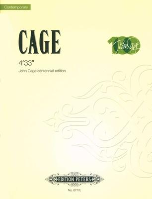 Edition Peters Cage 4'33''