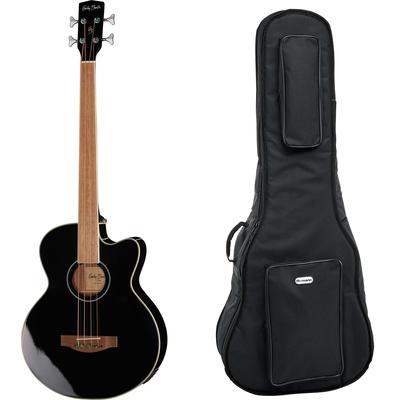 Harley Benton B-30BK-FL Acoustic Bass w/Bag