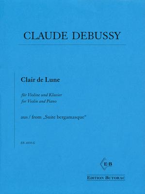Edition Butorac Debussy Clair de Lune Violin