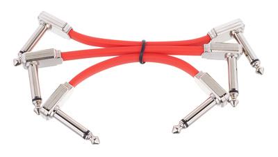 Ernie Ball Red Flex Ribbon Patch Cable 3""