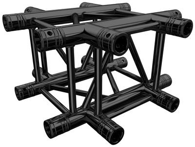 Global Truss F34C41-B Black 4-Way Cross