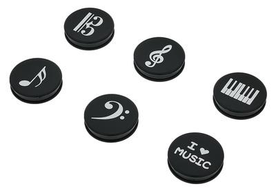 agifty Music Notes Magnets 6er Pack