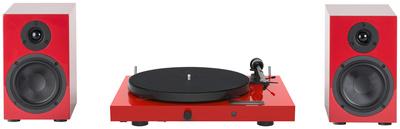 Pro-Ject Juke Box E1 HiFi Set red