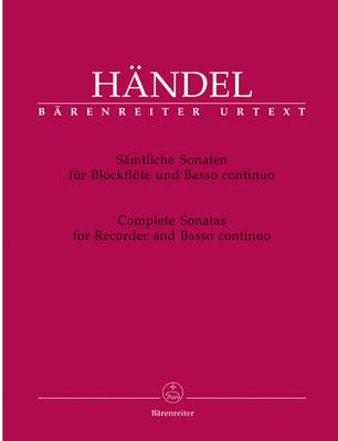 Bärenreiter Händel Sämtliche Sonaten Flöte