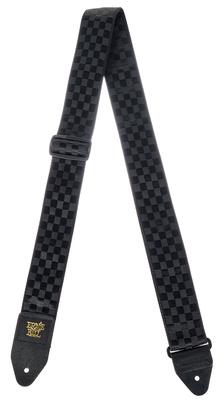 Ernie Ball Black Checkers Jacquard Strap