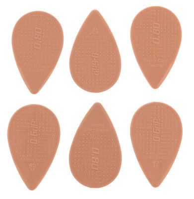 D-Grip Picks Balkan Form Nylon L.Brown 0,80