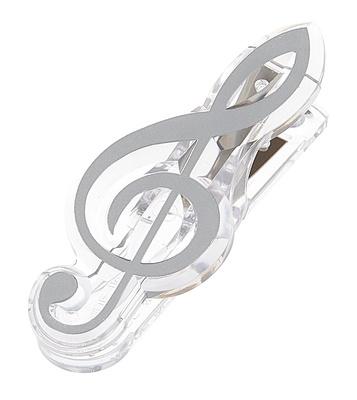 agifty Music Clip Violin Clef Silver