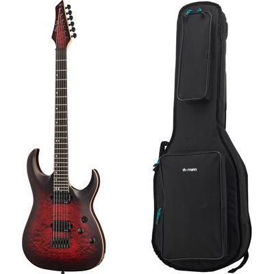 Harley Benton Amarok-BT BKRD Quilted w/Bag