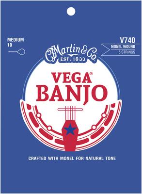 Martin Guitar V740 Vega Banjo 5 Medium Monel