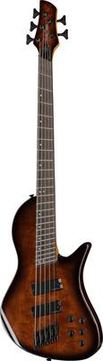 Harley Benton MSB-5 Black Flame Burl
