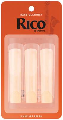 DAddario Woodwinds Rico Bass Clarinet 3.0 3-Pack