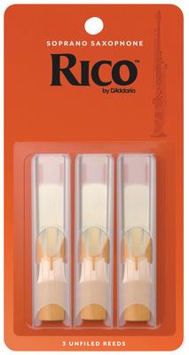 DAddario Woodwinds Rico Soprano Sax 3.0 3-Pack