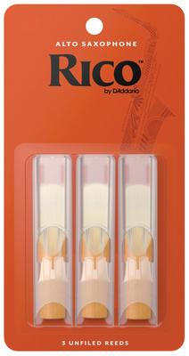 DAddario Woodwinds Rico Alto Sax 3.5 3-Pack
