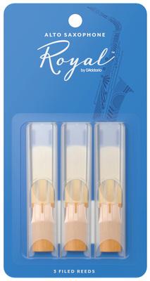 DAddario Woodwinds Royal Alto Sax 1.5 3-Pack