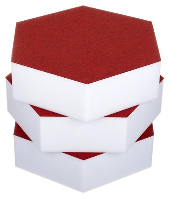 t.akustik Hexagon Melamine Bordeaux 75