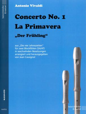 Heinrichshofen Verlag Vivaldi Frühling 2 Blockflöten