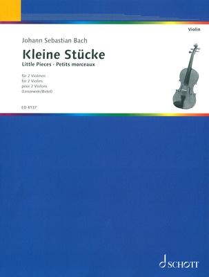 Schott Bach Kleine Stücke 2 Violinen