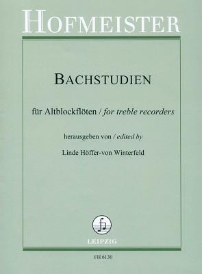 Friedrich Hofmeister Verlag Bachstudien Altblockflöte