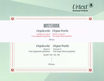 Breitkopf & Härtel Buxtehude Orgelwerke Set 1