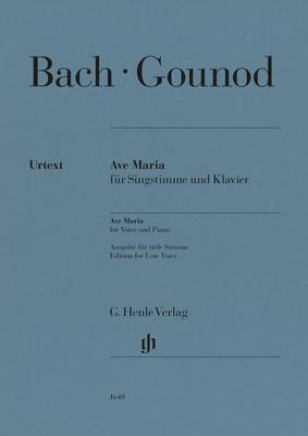 Henle Verlag Bach/Gounod Ave Maria tief