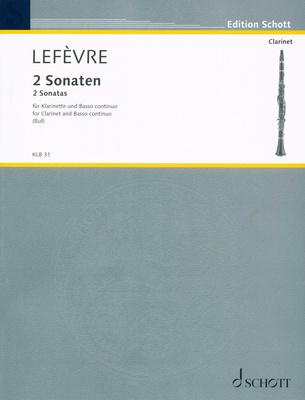 Schott Lefèvre 2 Sonaten