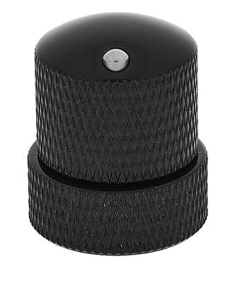 Warwick Stacked Dome Knob CI Black