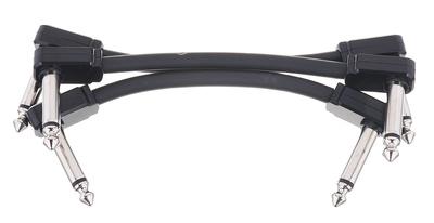 Ernie Ball Flex Patch Cable 3" black set"