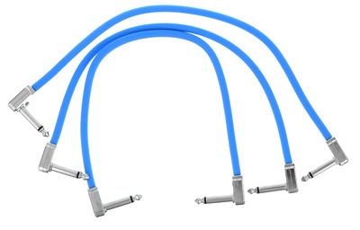 Ernie Ball Flex Patch Cable 12" blue set"